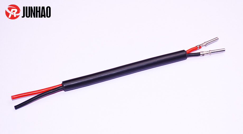 black 2 core terminal wire