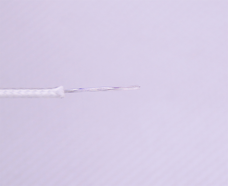 Fiberglass Braided Silicone Rubber Insulated Wire UL3122 24 awg 3